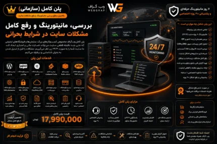 پلن کامل بررسی، مانیتورینگ و رفع مشکلات سایت
