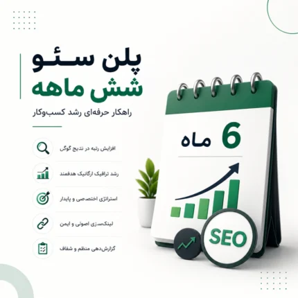 پلن سئو شش ماهه راهکار حرفه_ای رشد کسب_وکار
